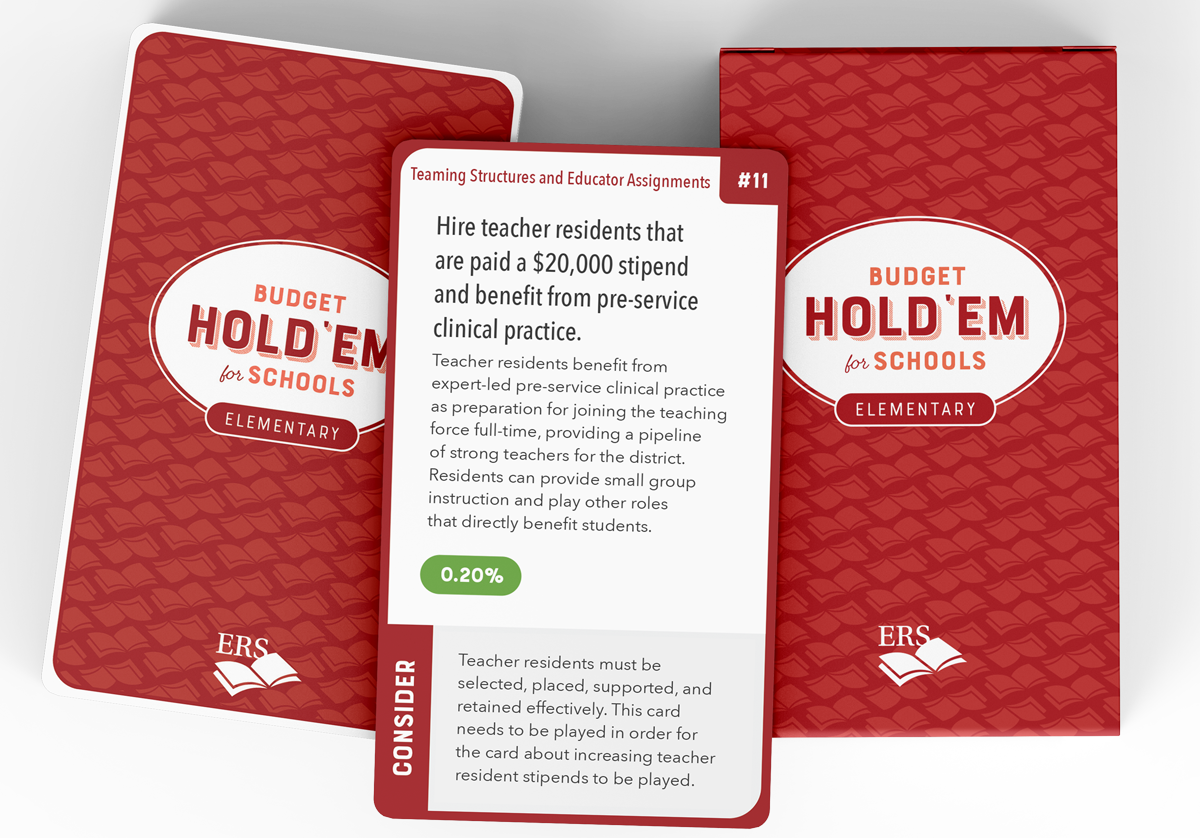 Budget Hold’em for Elementary Schools Card Deck