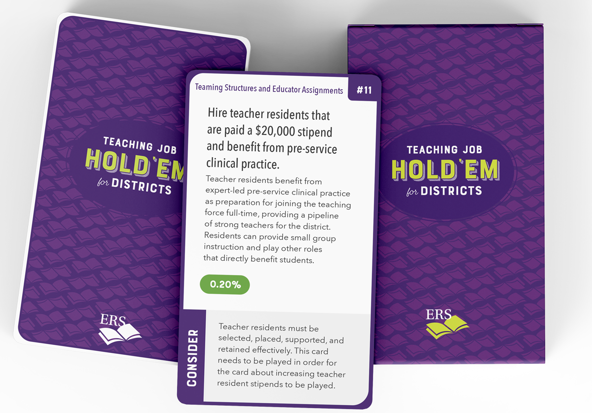 Teaching Job Budget Hold’em for Districts Game Card Deck